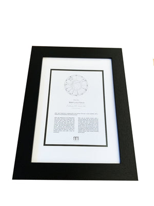 Open image in slideshow, Angels Natal Zodiac Chart Framed
